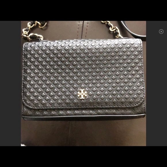 Tory Burch Embossed Leather Cross Body Purse - Picture 3 of 5